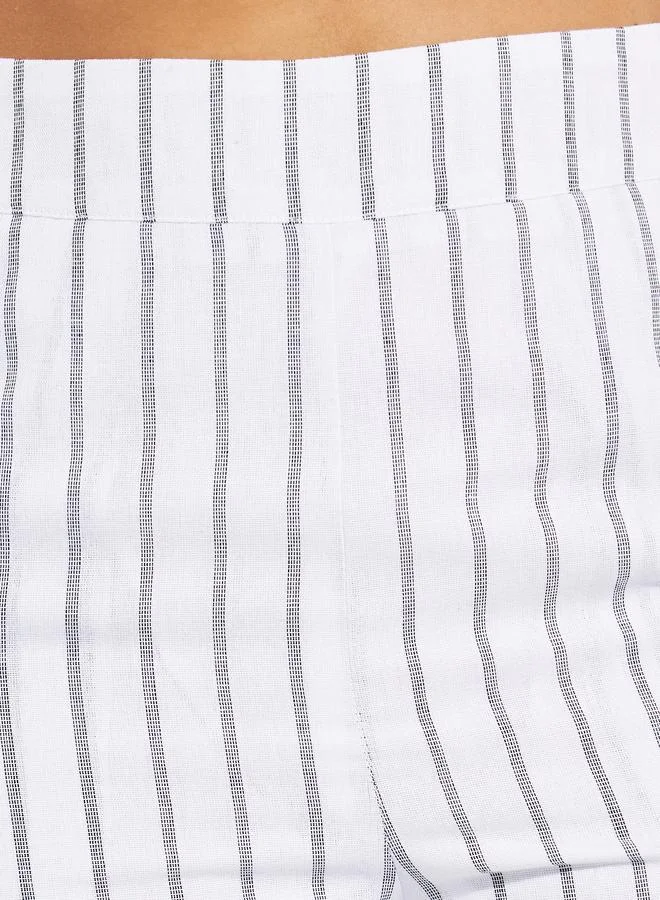 ستايلي Striped High Rise Wide Leg Pants