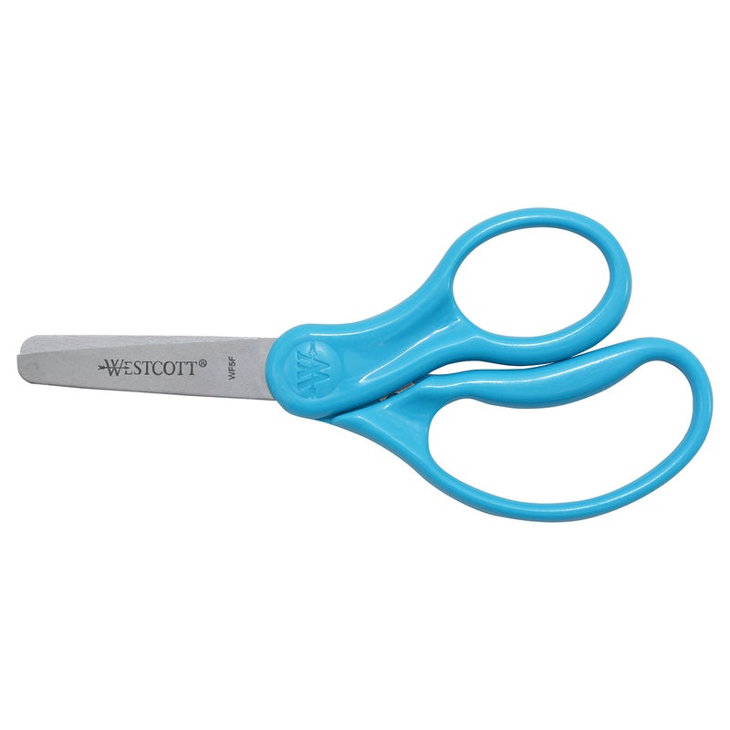 Westcott 16454 Right- and Left-Handed Scissors, Kids' Scissors, Back to School, Classroom Supplies, Ages 4-8, 5-Inch Blunt Tip, Assorted, 6 Pack - Image 5
