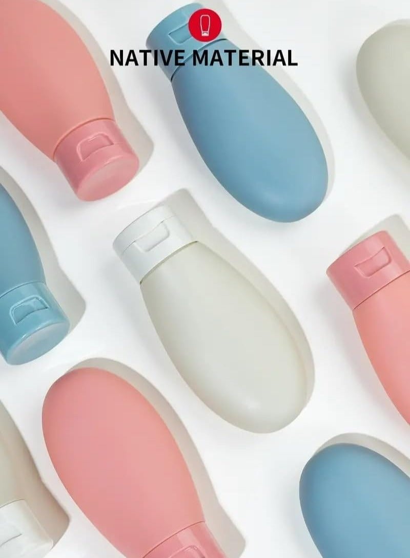 Oasisgalore 3-Piece 60ml Travel Bottle Set with Zip Pouch - Refillable, Squeezable, Leak-Proof - Image 4