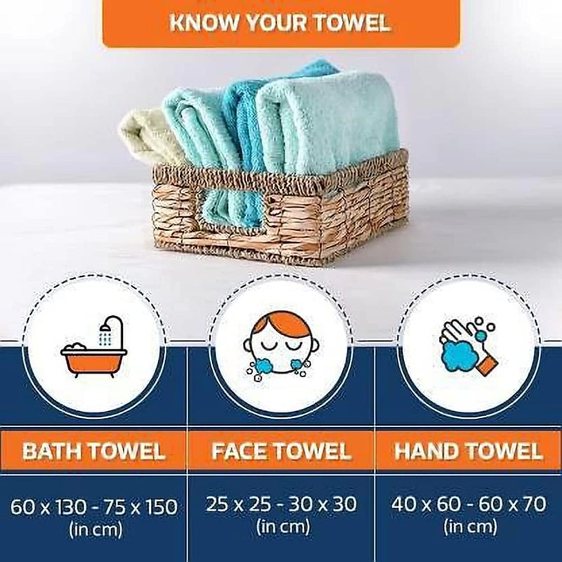 SAIEnterprises Soft Bath Towel for GirlsBoysKids in multicolor 60 cm x 120 cm Sophia  - Image 2