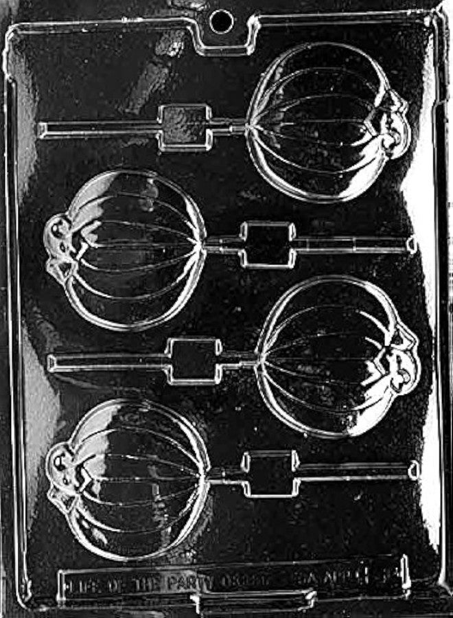 NCS Pumpkin Lollipop Chocolate Mold, Clear, 1 Count - H088