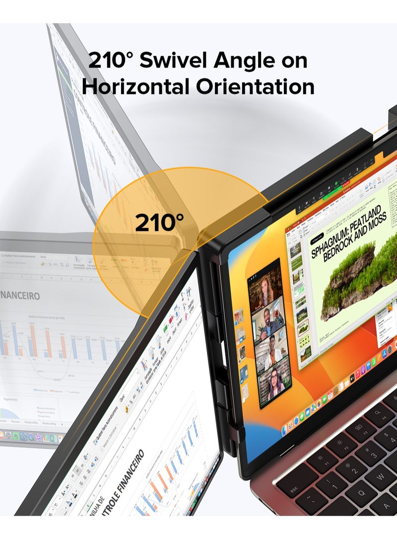 Uperfect UPERFECT Portable Monitor G13 14" 2K | 100% sRGB GamingMonitor| 180° Auto-Rotatie portable monitoren| Dual USB-C Second Screen for Laptop/Phone/Game Console  - Image 3
