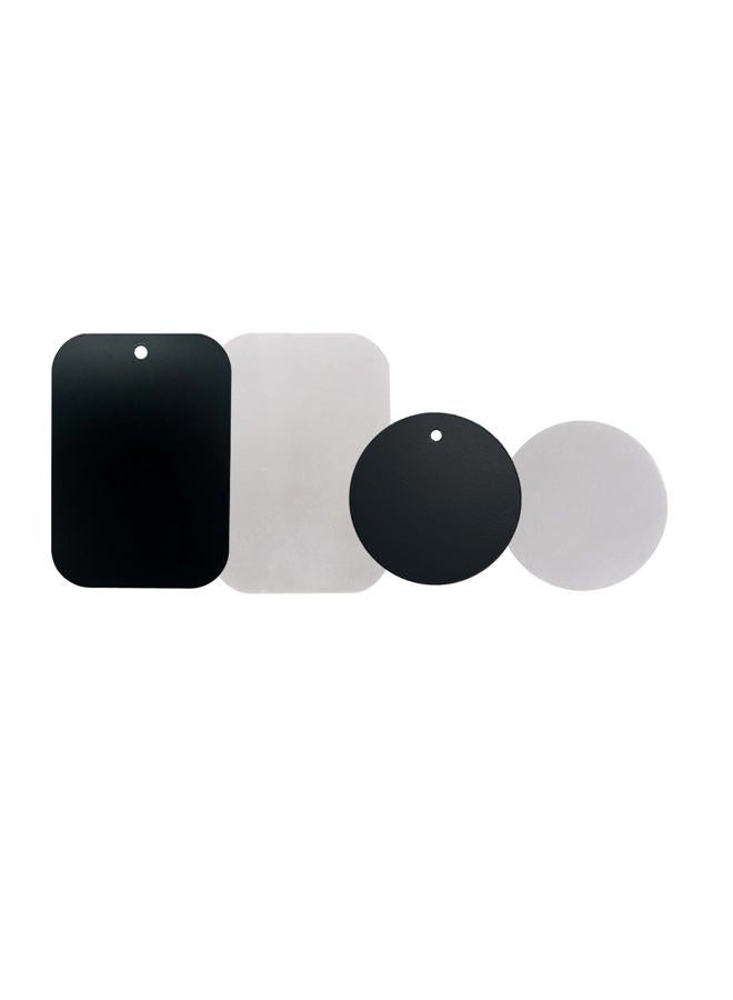 GDMINLO Mount Metal Plate（4Pack） for Magnetic Car Mount Phone Holder with Full Adhesive for Phone Magnet, Magnetic Mount, Car Mount Magnet（2 Rectangle and 2 Round） - Image 1