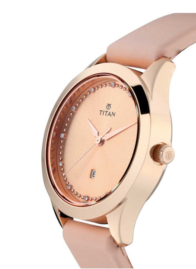 TITAN Leather Analog Wrist Watch 2570WL01  - Image 2