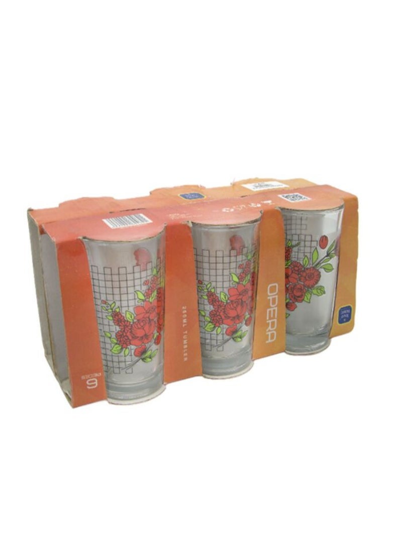 Glass Tumbler (6Pcs) 250ml