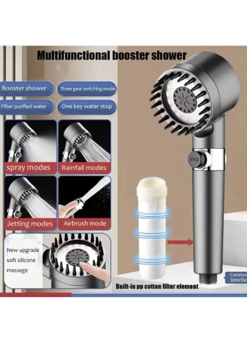 JAJEEK "Shower Head with Handheld, High Pressure 3 Spray Mode, On/Off Valve, Adjustable Water Flow for Bathrooms – Perfect for Adults, Children, and Pets, Easy Installation" - Image 3