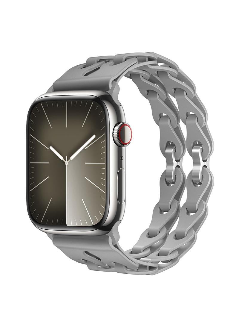 Y&D For Apple 38/40/41mm Fashion Hollow Silicone Bracelet Strap - Image 2