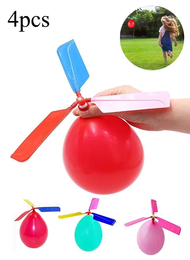 واي جيه الأطفال لعبة البالون المروحية (4 حزمة) يوم هدية عيد ميلاد المفضلة! لعب الطائر للفتيان والفتيات -لعب رياضي في الهواء الطلق ل 7 8 9 10 سنة - Image 1