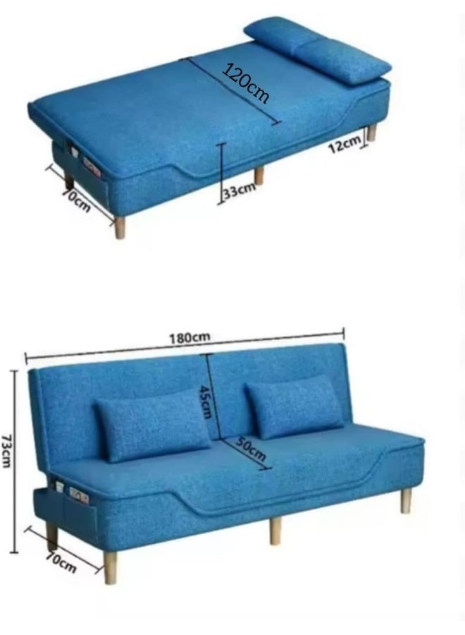 Zayn comforts Minimal Wood Frame Folding Sleeper Sofa Bed - Image 2