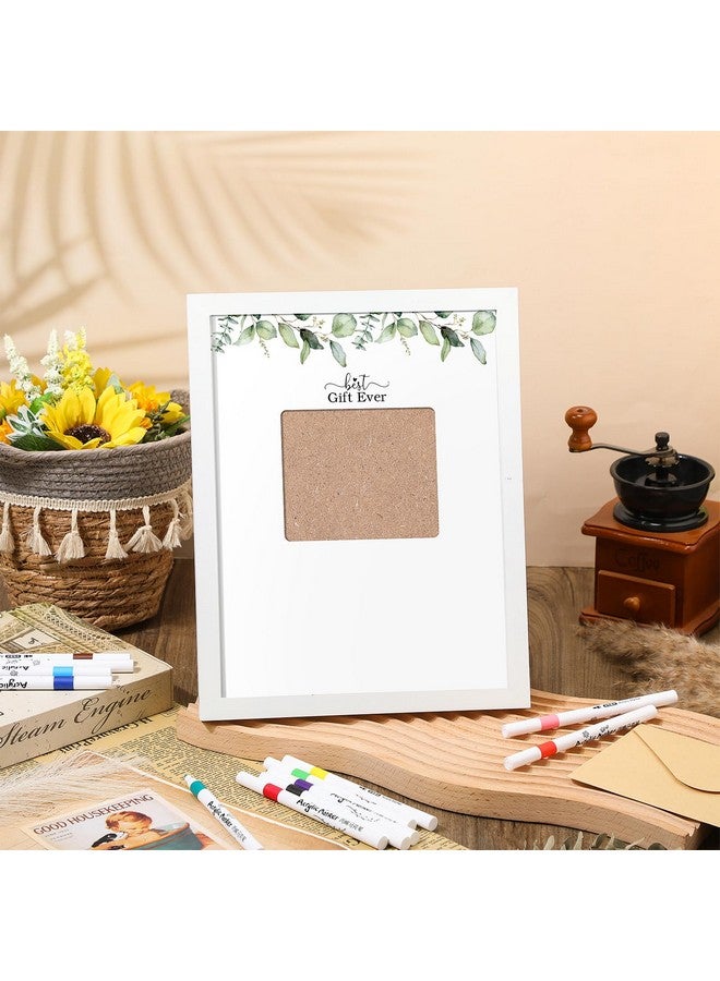 Maitys Ultrasound Picture Frame Baby Shower Sonogram Picture Frame Baby Shower Sign in Guest Book Alternatives Gender Reveal Pregnancy Keepsake Gift for Expecting Parents with 12 Acrylic Markers - Image 4