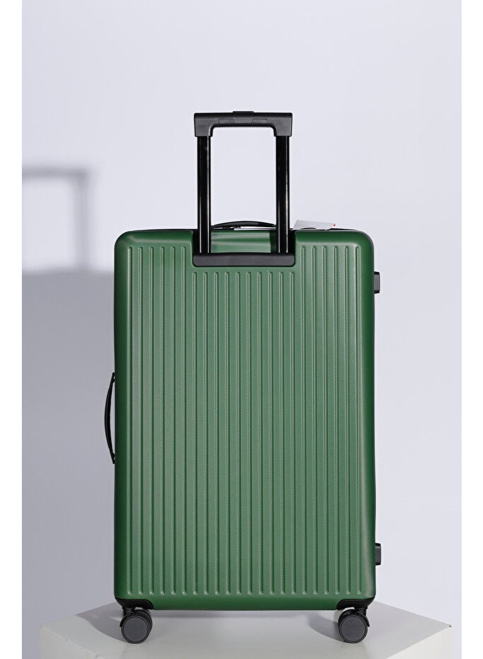 Space Luggage Set, ABS Material including Carry On Cabin Sizes, 20/24/28 Inches, Green - Image 3