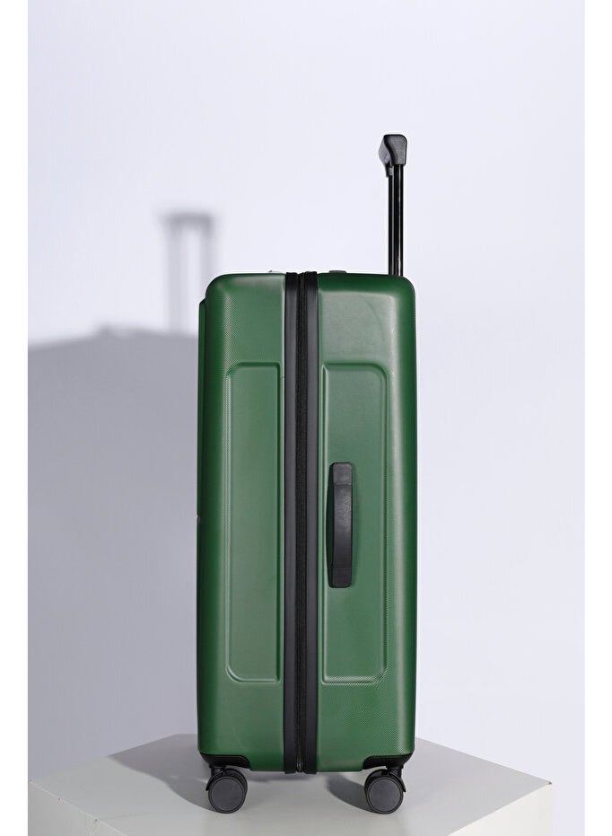 Space Luggage Set, ABS Material including Carry On Cabin Sizes, 20/24/28 Inches, Green - Image 2