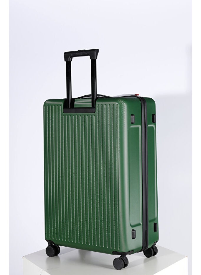 Space Luggage Set, ABS Material including Carry On Cabin Sizes, 20/24/28 Inches, Green - Image 5