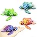 MAVLENT 3D Printed Turtle Animals Toys 4PCS Flexible Fidget Toys for Adults Home Office Decor Stocking Stuffers Bulk Birthday Party Halloween - Image 2