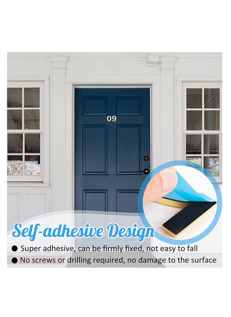 RATSAW 3D House Door Number Waterproof Self Adhesive Sticker Number for House Apartment Mailbox Hotel Office Number 1  - Image 3