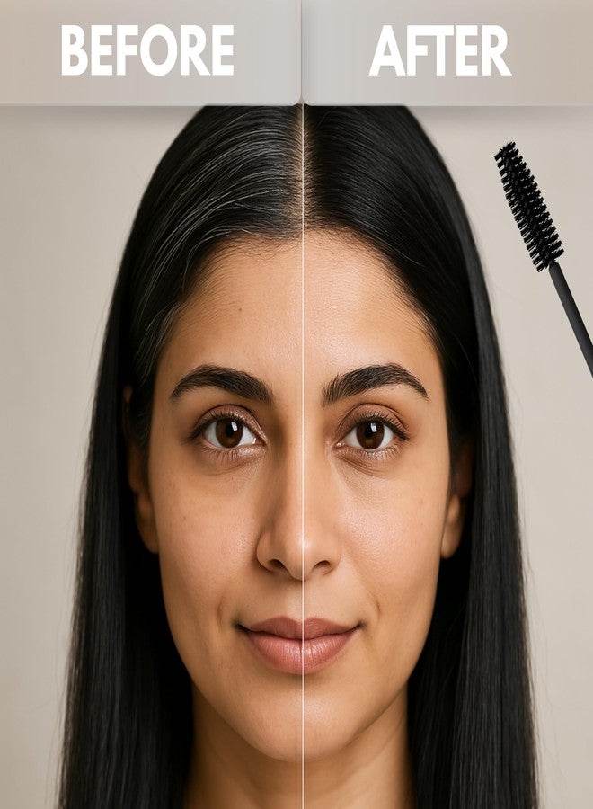 SLICKUP Hair Touch Up Stick-Brown 12 ml, Grey & White Hair Coverage Color Stick, Hair Mascara, Beard & Root Touch Up, Infused with Rosemary Oil, Biotin & Vitamin-E - Image 2