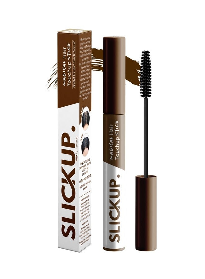 SLICKUP Hair Touch Up Stick-Brown 12 ml, Grey & White Hair Coverage Color Stick, Hair Mascara, Beard & Root Touch Up, Infused with Rosemary Oil, Biotin & Vitamin-E - Image 1