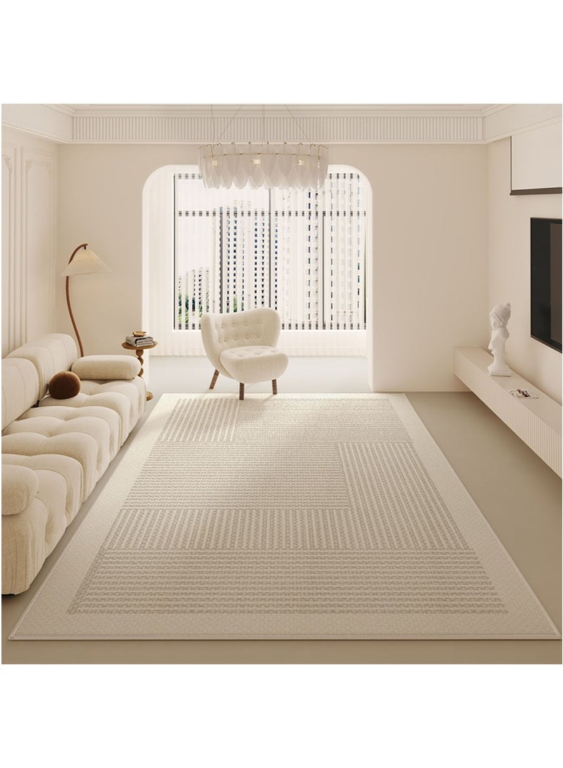 TAPIT 160x230cm Luxury Soft Plush Carpet for Living Room, Waterproof & Stain-Resistant Floor Mat, Non-Slip Warm Anti-Cold Area Rug for Bedroom, Sofa, and Coffee Table (Style A) - Image 1