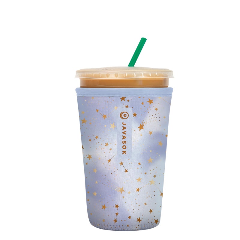 Sok It Java Sok Iced Coffee & Cold Soda Insulated Neoprene Cup Sleeve (Cosmic Glitter  Medium: 22-28oz) - Image 1