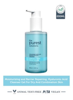 the purest solutions The Purest Solutions Hydrating Gentle Facial Cleanser (0.5% Hyaluronic Acid & 0.5% Sodium PCA Ceramide) - Exfoliating Salicylic Acid Cleanser for All Skin Types - Vegan | Cruelty Free (6.76 fl. oz)  - Image 2