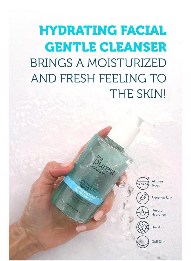 the purest solutions The Purest Solutions Hydrating Gentle Facial Cleanser (0.5% Hyaluronic Acid & 0.5% Sodium PCA Ceramide) - Exfoliating Salicylic Acid Cleanser for All Skin Types - Vegan | Cruelty Free (6.76 fl. oz)  - Image 3