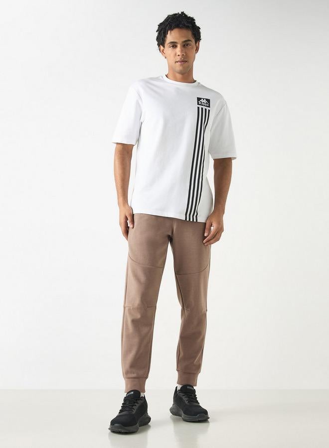 Kappa Logo Detail Joggers with Drawstring Closure - Image 2