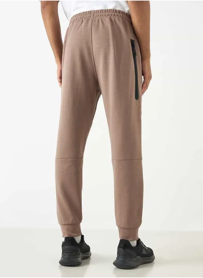Kappa Kappa Logo Detail Joggers with Drawstring Closure