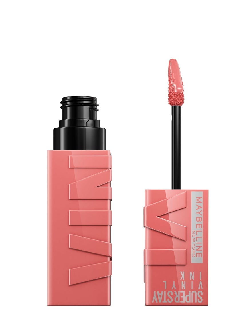 Maybelline New York Super Stay Vinyl Ink Nudes Longwear Transfer Proof Gloss Lipstick, 100 Charmed