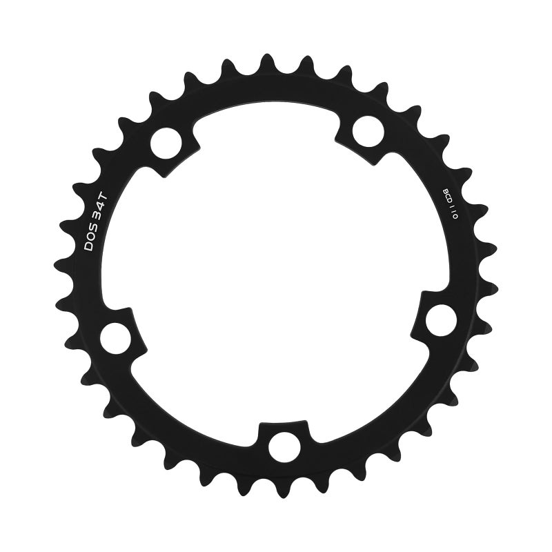 BUCKLOS 110BCD Bike Chainring Set with Pin, Double Round 5 Bolts Aluminum Chainring 50T 34T 52T 36T 53T 39T for Road Bike Bicycle Fits 8 9 10 11 Speed Chains - Image 1