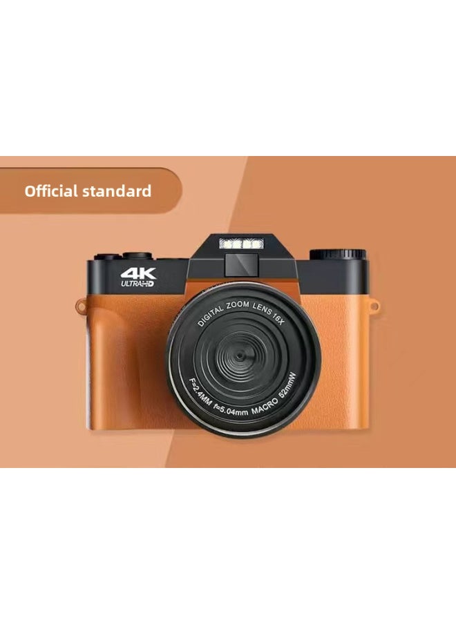 Generic High Definition Digital Slr Camera For Home Travel Use Video Capability Entry Level Mirrorless Camera For Students-Body Color:Orange  - Image 1