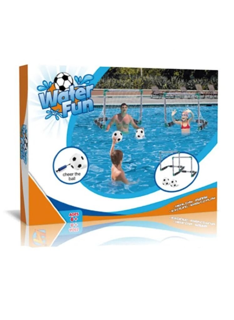 Water handball with a 4-piece goal net - Image 1