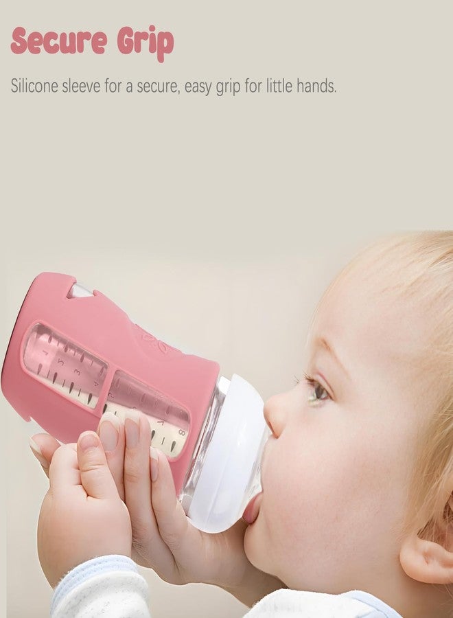 Dolreme 3 Pack Silicone Sleeve for Avent Natural Glass Baby Bottles, Compatible Philips Avent Glass Natural Baby Bottle 8oz - Image 5