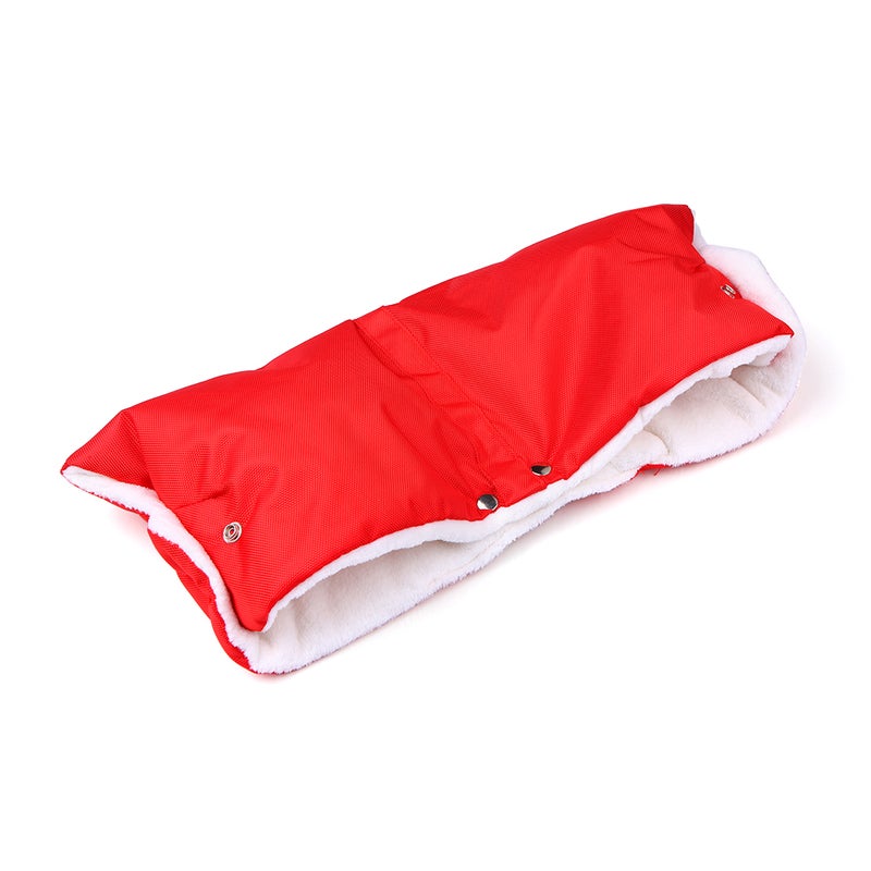 Pushchair Hand Warmer Gloves Extra Thick Flannel Inside & Waterproof Fabric Outside Baby Stroller Hand Muff for Mothers Parents Cold Winter Festival Gifts - Image 2