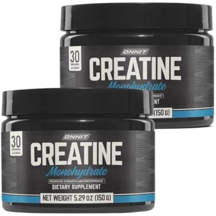 ONNIT Creatine Monohydrate Powder, IGEN™ Non-GMO Tested – 5g Premium Creatine for Muscle Strength, Power & Lean Mass, Supports Brain Health & Cellular Energy, Unflavored, 30 Servings, 5.29 oz 2-Pack - Image 1