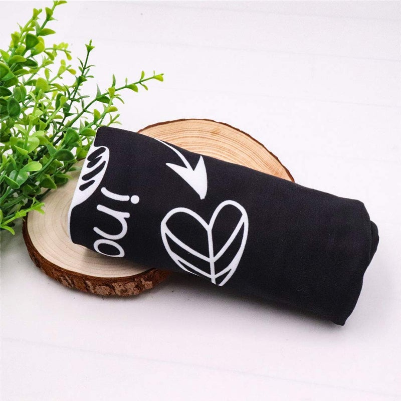 TANOFAR Car Seat Covers for Babies, No Touching Sign Car seat Canopy, Infant Stroller Covers for Newborn Girl Boy, Multiuse Nursing Covers for Breastfeeding, Ultra-Soft Breathable, High Chair Cover, Black - Image 5