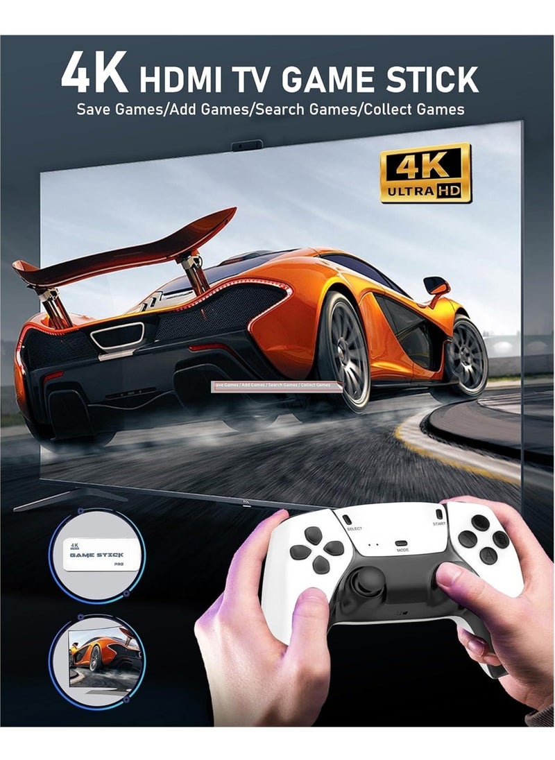 Generic M15 20000+ Games Wireless Retro Game Stick, Vintage Game Stick HD Output System Built-in 23 Emulators Plug and Play Video Game Consoles with 2.4G Wireless Controllers,64GB TF Card for All Ages  - Image 4