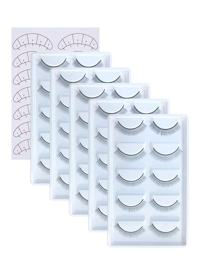 EMEDA 30 Pairs Practice Lashes for Lash Extensions Training Eyelash Extension Supplies Practice Strips Thin Band 8mm Mimic Natural Eyelash for Mannequin Head Tech Must Haves by EMEDA - Image 1