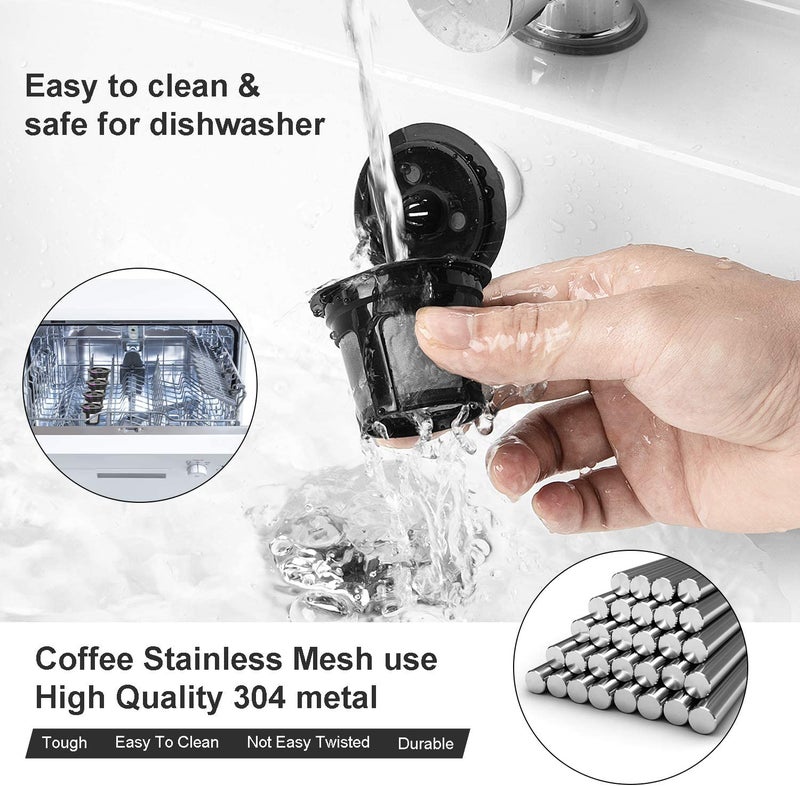 6 Pack Reusable K Cups For Keurig, Reusable K CUP Coffee Filter Refillable Single K CUP for Keurig 2.0 1.0 BPA - Image 3