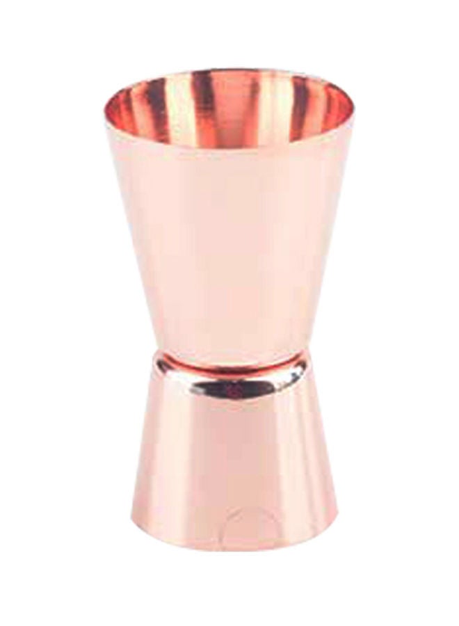 NIBEMINENT Stainless Steel Cocktail Double Head Measuring Cup Rose Gold 3.9 x 6.6centimeter 