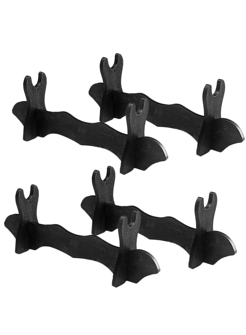 RATSAW 4pcs Figure Display Stand Swords Bracket Lightsaber Holder Samurai Stand Medieval Swords Stand Holder Swords Display Rack Wood Swords Stand Katana Stand Picture Gift Box Plastic  - Image 1