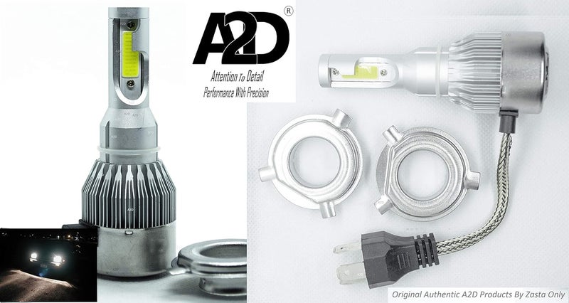 A2D مجموعة تحويل لمبة المصباح الأمامي LED HID A2D WG-C6 H4 35W 6000K 12V مع مروحة تبريد لمصابيح السيارة بيضاء مجموعة من 2 لسيارة شيفروليه تافيرا النوع 3 - مع ضمان استبدال لمدة 6 أشهر - Image 4