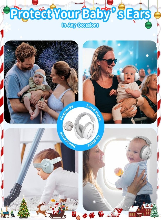 ONITOON Baby Ear Muffs, 2-in-1 Baby Noise Canceling Headphone, Hearing Protection for Babies 0-48 Months, Adjustable Headband - Image 4