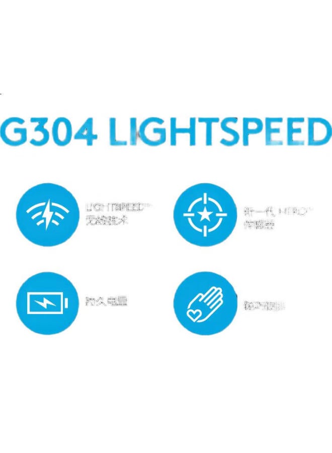 G304 Lightspeed Wireless Mouse, Gaming Mouse, Lightweight And Portable, Mouse Macro, For Pubg Fps League Of Legends Battle Royale, Birthday Gift, Green - Image 1