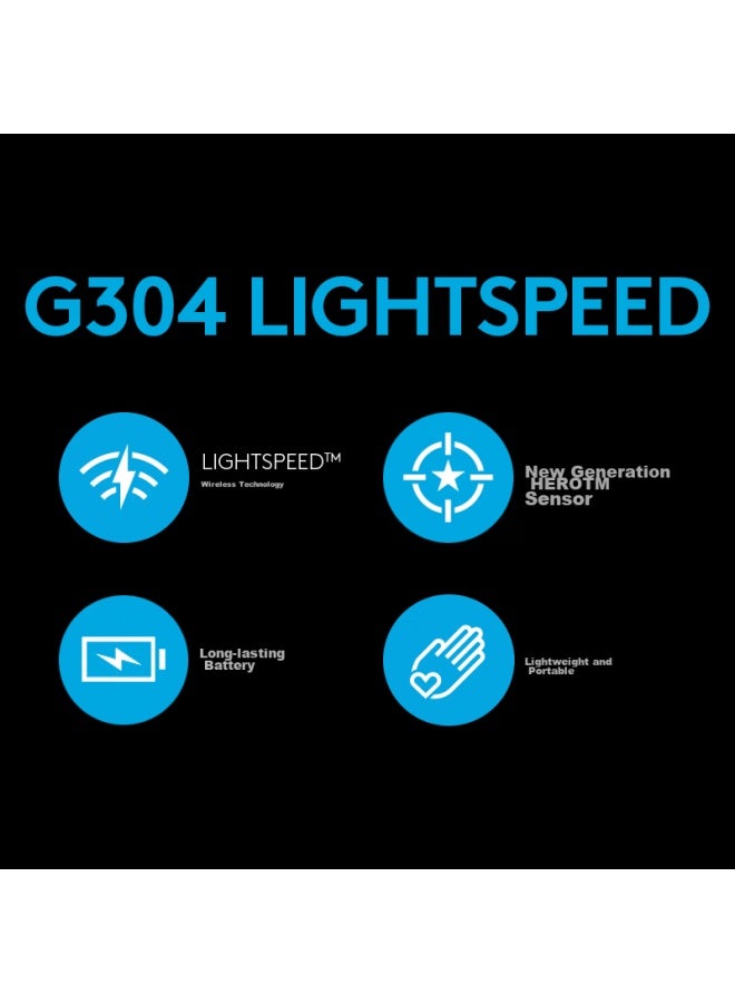 G304 Lightspeed Wireless Mouse, Gaming Mouse, Lightweight And Portable, Mouse Macro, For Pubg Fps League Of Legends Battle Royale, Birthday Gift, Green - Image 2