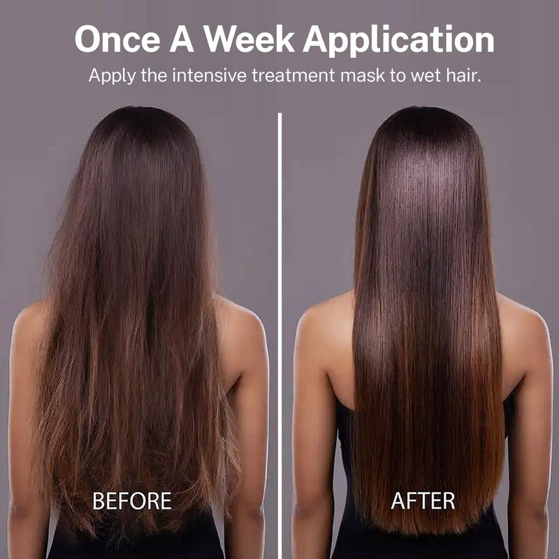 KERARGANIC Intensive Treatment Mask with Argan Oil - 8 oz Hair Repair Cream - Image 3