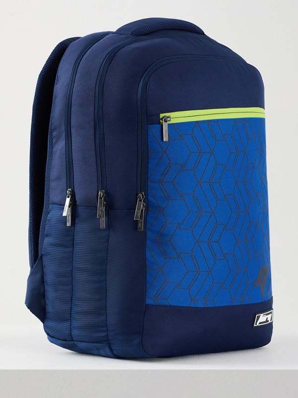 Torq Polyester Backpack for Men & Women | School Backpack | College Backpack | Casual Backpack | 45L Posidn_Blue - Image 3
