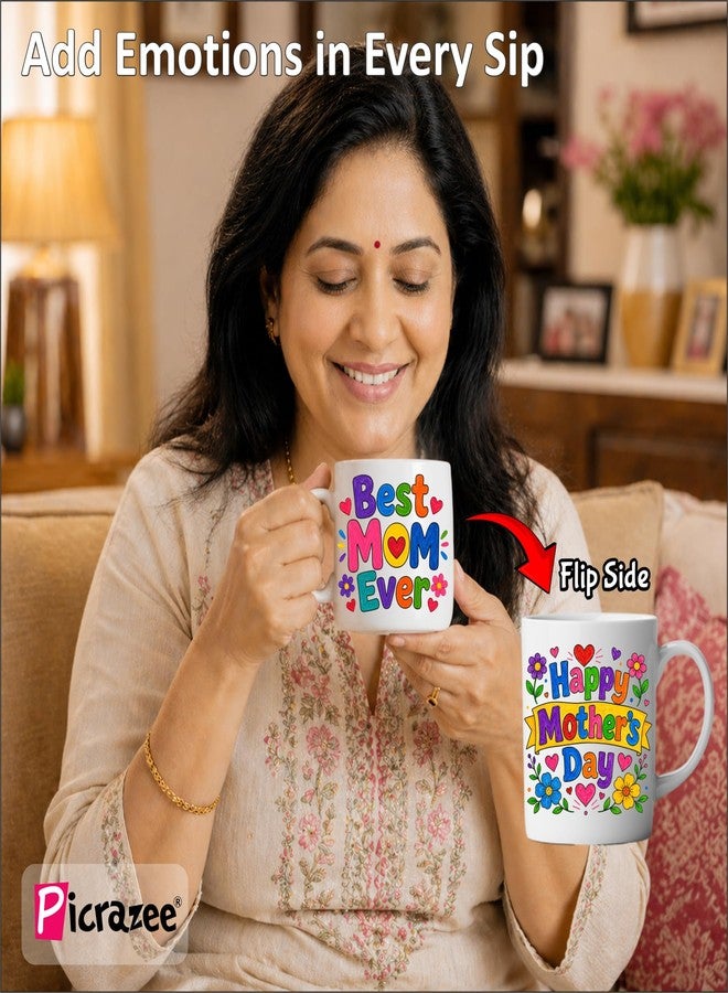 PICRAZEE DIY Mug Painting Kit for Mom | Mother’s Day Gift for Mom from Kids | Paint Your Own Mug Kit with 11oz Ceramic Mug, Acrylic Colors, Brushes & Palette | Handmade Birthday Gift for Mother (D1) - Image 3