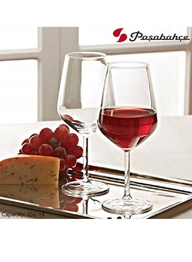 Pasabahce 6-Piece Allegra Wine Glass Set 350 ml Clear - Image 5