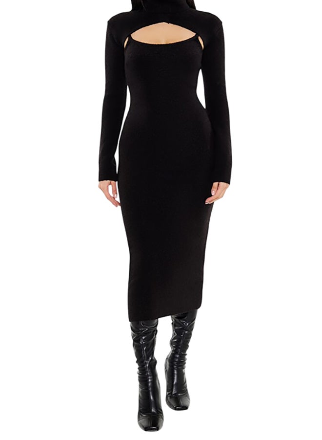 FOREVER 21 Sweater Midi Dress & Bolero Set - Image 1