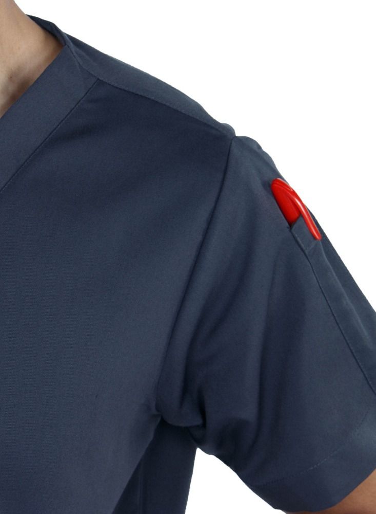 كنزي طقم سكراب طبي رصاصي غامق من كنزي للجنسين 1 - Image 3